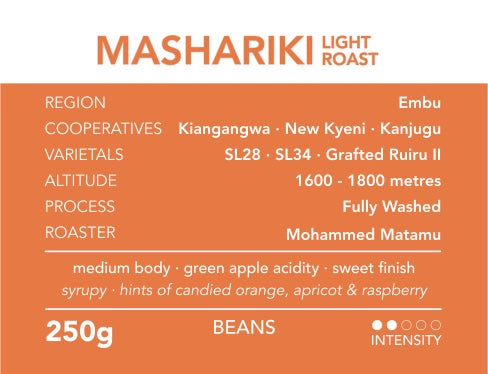 Spring Valley Coffee Mashariki 250gr.