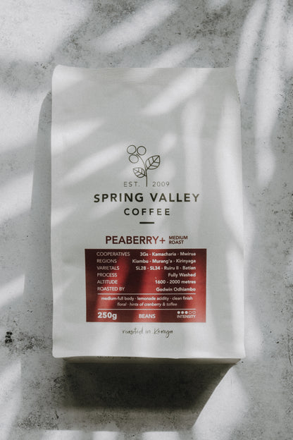 Spring Valley Coffee Peaberry+ 250gr.